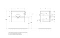 Тумба с раковиной подвесная BelBagno KRAFT 60 Бежевый матовый, раковина BB-8099-60 KRAFT-600-2C-SO-СO;BB-8099-60