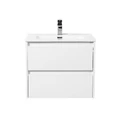 Тумба с раковиной подвесная BelBagno KRAFT 60 Bianco Opaco, раковина белая KRAFT-600-2C-SO-BO;BB600ETL
