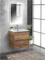 Тумба с раковиной подвесная BelBagno KRAFT 50 Rovere Tabacco, раковина белая KRAFT-500-2C-SO-RT;BB500ETL