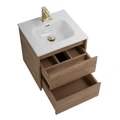 Тумба с раковиной подвесная BelBagno KRAFT 50 Rovere Nebrasca Nature, раковина белая KRAFT-500-2C-SO-RNN;BB500ETL