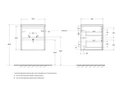 Тумба с раковиной подвесная BelBagno KRAFT 50 Rovere Nebrasca Nature, раковина белая KRAFT-500-2C-SO-RNN;BB500ETL