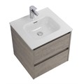 Тумба с раковиной подвесная BelBagno KRAFT 50 Cemento Grigio, раковина белая KRAFT-500-2C-SO-CG;BB500ETL