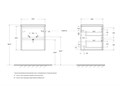 Тумба с раковиной подвесная BelBagno KRAFT 50 Cemento Grigio, раковина белая KRAFT-500-2C-SO-CG;BB500ETL