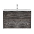 Тумба с раковиной подвесная BelBagno KRAFT 39 80 Pino Pasadena, раковина белая BB-8099-3-80 KRAFT 39-800/390-2C-SO-PP;BB-8099-3-80