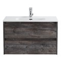 Тумба с раковиной подвесная BelBagno KRAFT 39 80 Pino Pasadena, раковина белая KRAFT 39-800/390-2C-SO-PP;BB800/390ETL