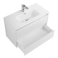 Тумба с раковиной подвесная BelBagno KRAFT 39 80 Bianco Opaco, раковина белая KRAFT 39-800/390-2C-SO-BO;BB800/390ETL