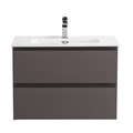 Тумба с раковиной подвесная BelBagno KRAFT 39 70 Темно-Серый Матовый, раковина BB700/390ETL KRAFT 39-700/390-2C-SO-GSO;BB700/390ETL