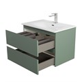 Тумба с раковиной подвесная BelBagno KRAFT 39 70 Еловый Матовый, раковина BB-8099-3-70 KRAFT 39-700/390-2C-SO-VO;BB-8099-3-70