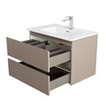 Тумба с раковиной подвесная BelBagno KRAFT 39 70 Бежевый матовый, раковина BB700/390ETL KRAFT 39-700/390-2C-SO-СO;BB700/390ETL
