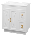 Амбра - 80 тумба белая с 2 ящ. П-Амб0080-011-2Я