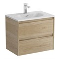 Тумба с раковиной подвесная BelBagno KRAFT 39 70 Rovere Nebrasca Nature, раковина белая BB-8099-3-70 KRAFT 39-700/390-2C-SO-RNN;BB-8099-3-70