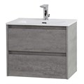 Тумба с раковиной подвесная BelBagno KRAFT 39 70 Cemento Grigio, раковина белая KRAFT 39-700/390-2C-SO-CG;BB700/390ETL