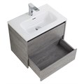 Тумба с раковиной подвесная BelBagno KRAFT 39 70 Cemento Grigio, раковина белая KRAFT 39-700/390-2C-SO-CG;BB700/390ETL