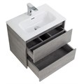 Тумба с раковиной подвесная BelBagno KRAFT 39 70 Cemento Grigio, раковина белая KRAFT 39-700/390-2C-SO-CG;BB700/390ETL