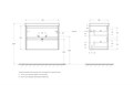 Тумба с раковиной подвесная BelBagno KRAFT 39 70 Bianco Opaco, раковина белая KRAFT 39-700/390-2C-SO-BO;BB700/390ETL