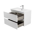 Тумба с раковиной подвесная BelBagno KRAFT 39 60 Bianco Opaco, раковина BB-8099-3-60 KRAFT 39-600/390-2C-SO-BO;BB-8099-3-60