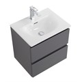 Тумба с раковиной подвесная BelBagno KRAFT 39 50 Темно-Серый Матовый, раковина BB-8099-3-50 KRAFT 39-500/390-2C-SO-GSO;BB-8099-3-50