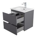 Тумба с раковиной подвесная BelBagno KRAFT 39 50 Темно-Серый Матовый, раковина BB-8099-3-50 KRAFT 39-500/390-2C-SO-GSO;BB-8099-3-50