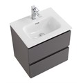 Тумба с раковиной подвесная BelBagno KRAFT 39 50 Темно-Серый Матовый, раковина BB500/390ETL KRAFT 39-500/390-2C-SO-GSO;BB500/390ETL