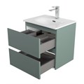 Тумба с раковиной подвесная BelBagno KRAFT 39 50 Еловый Матовый, раковина BB-8099-3-50 KRAFT 39-500/390-2C-SO-VO;BB-8099-3-50