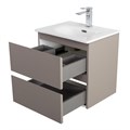 Тумба с раковиной подвесная BelBagno KRAFT 39 50 Бежевый матовый, раковина BB-8099-3-50 KRAFT 39-500/390-2C-SO-СO;BB-8099-3-50