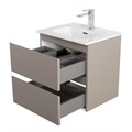 Тумба с раковиной подвесная BelBagno KRAFT 39 50 Бежевый матовый, раковина BB500/390ETL KRAFT 39-500/390-2C-SO-СO;BB500/390ETL