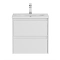 Тумба с раковиной подвесная BelBagno KRAFT 39 50 Bianco Opaco, раковина белая BB-8099-3-50 KRAFT 39-500/390-2C-SO-BO;BB-8099-3-50