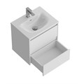 Тумба с раковиной подвесная BelBagno KRAFT 39 50 Bianco Opaco, раковина белая BB-8099-3-50 KRAFT 39-500/390-2C-SO-BO;BB-8099-3-50