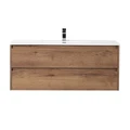 Тумба с раковиной подвесная BelBagno KRAFT 120 Rovere Tabacco, раковина белая KRAFT-1200-2C-SO-RT;BB1200ETL