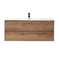 Тумба с раковиной подвесная BelBagno KRAFT 120 Rovere Tabacco, раковина белая KRAFT-1200-2C-SO-RT;BB1200ETL