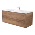 Тумба с раковиной подвесная BelBagno KRAFT 120 Rovere Tabacco, раковина белая KRAFT-1200-2C-SO-RT;BB1200ETL