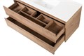 Тумба с раковиной подвесная BelBagno KRAFT 120 Rovere Tabacco, раковина белая KRAFT-1200-2C-SO-RT;BB1200ETL
