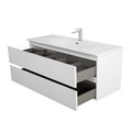 Тумба с раковиной подвесная BelBagno KRAFT 120 Bianco Opaco, раковина BB-8099-120 KRAFT-1200-2C-SO-BO;BB-8099-120
