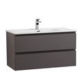 Тумба с раковиной подвесная BelBagno KRAFT 100 Темно-Серый Матовый, раковина BB1000ETL KRAFT-1000-2C-SO-GSO;BB1000ETL