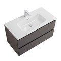 Тумба с раковиной подвесная BelBagno KRAFT 100 Темно-Серый Матовый, раковина BB1000ETL KRAFT-1000-2C-SO-GSO;BB1000ETL