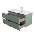 Тумба с раковиной подвесная BelBagno KRAFT 100 Еловый Матовый, раковина BB-8099-100 KRAFT-1000-2C-SO-VO;BB-8099-100