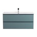 Тумба с раковиной подвесная BelBagno KRAFT 100 Голубой Матовый, раковина BB-8099-100 KRAFT-1000-2C-SO-AO;BB-8099-100