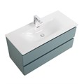 Тумба с раковиной подвесная BelBagno KRAFT 100 Голубой Матовый, раковина BB-8099-100 KRAFT-1000-2C-SO-AO;BB-8099-100