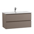 Тумба с раковиной подвесная BelBagno KRAFT 100 Бежевый матовый, раковина BB-8099-100 KRAFT-1000-2C-SO-СO;BB-8099-100