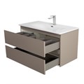 Тумба с раковиной подвесная BelBagno KRAFT 100 Бежевый матовый, раковина BB-8099-100 KRAFT-1000-2C-SO-СO;BB-8099-100