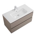 Тумба с раковиной подвесная BelBagno KRAFT 100 Бежевый матовый, раковина BB1000ETL KRAFT-1000-2C-SO-СO;BB1000ETL