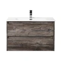 Тумба с раковиной подвесная BelBagno KRAFT 100 Pino Pasadena, раковина белая KRAFT-1000-2C-SO-PP;BB1000ETL