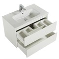 Тумба с раковиной подвесная BelBagno KRAFT 100 Bianco Opaco, раковина белая KRAFT-1000-2C-SO-BO;BB1000ETL