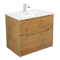Тумба с раковиной подвесная BelBagno ETNA-H60 80 Rovere Nature, раковина белая ETNA-H60-800-2C-SO-RN-P;BB800ETL