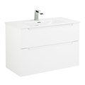 Тумба с раковиной подвесная BelBagno ETNA-H60 80 Bianco Lucido, раковина белая ETNA-H60-800-2C-SO-BL-P;BB800ETL