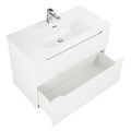 Тумба с раковиной подвесная BelBagno ETNA-H60 80 Bianco Lucido, раковина белая ETNA-H60-800-2C-SO-BL-P;BB800ETL