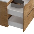 Тумба с раковиной подвесная BelBagno ETNA 60 Rovere Nature, раковина белая BB-8099-60 ETNA-600-2C-SO-RN-P;BB-8099-60