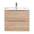 Тумба с раковиной подвесная BelBagno ETNA 60 Rovere Bianco, раковина белая ETNA-600-2C-SO-WO-P;BB1923-600