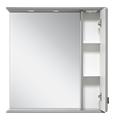 Лувр - 75 Зеркало с 1 шкафчиком, прав., серое П-Лвр03075-1504П