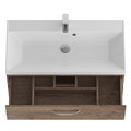 Тумба с раковиной подвесная BelBagno AURORA 90 Rovere Tabacco, раковина белая 8.1135.192160.0270OP;AURORA-900-2C-SO-RT;BB900/450-LV-MR-AST